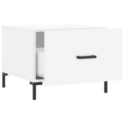 Berkfield Home Coffee Tables 2pcs High Gloss White 50x50x40 cm Engineered Wood - Size: 50 x 50 x 40 cm - thumbnail 7