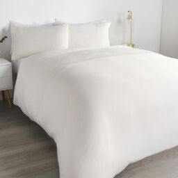 OHS Filled Pinsonic Arches Panel Duvet Cover Bedding Set in Cream - Size: King - thumbnail 6