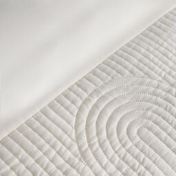 OHS Filled Pinsonic Arches Panel Duvet Cover Bedding Set in Cream - Size: King - thumbnail 4
