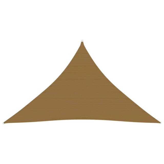 Berkfield Home Sunshade Sail 160 g/m ² Taupe 5x5x6 m HDPE in Beige - image 1