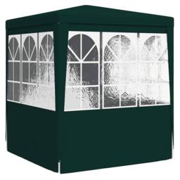Berkfield Home Professional Party Tent with Side Walls 2.5x2.5 m Green 90 g/m ² - thumbnail 5