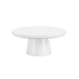 Lemon Pavilion Furniture Rumi Indoor Coffee Table- Ash Veneer - Partially Assembled in White