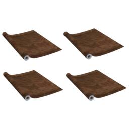 Berkfield Home Self-adhesive Door Films 4 pcs Dark Oak 210x90 cm PVC in Brown