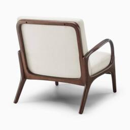 FurnitureboxUK Esmeray Beige Fabric Mid Century Modern Accent Chair - thumbnail 5