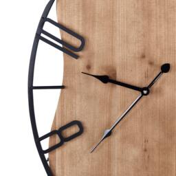 Wyld and Coco Classic Wall Clock 46 x 60 cm - Iron Frame Light Brown and Black - thumbnail 5