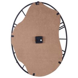 Wyld and Coco Classic Wall Clock 46 x 60 cm - Iron Frame Light Brown and Black - thumbnail 3