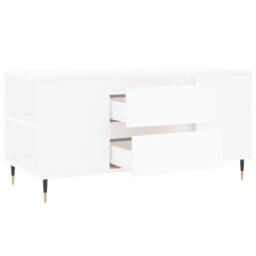Berkfield Home Modern Coffee Table White 102x44.5x50 cm Engineered Wood - thumbnail 6
