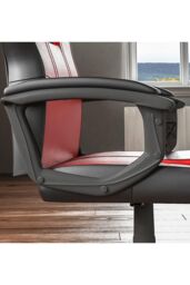 Home Discount Vida Designs Comet Racing Office Gaming Adjustable UKFR Fabric Chair in Red - thumbnail 5