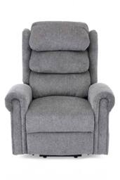 More4Homes Belvoir Grey Fabric Single Motor Mobility Rise Recliner Chair - thumbnail 2