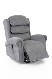 More4Homes Belvoir Grey Fabric Single Motor Mobility Rise Recliner Chair - thumbnail 3