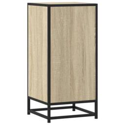 Berkfield Home Sideboard Sonoma Oak 35.5x35x76 cm Engineered Wood & Metal in Light Oak - thumbnail 7