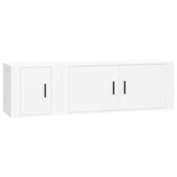 Berkfield Home 2 Piece TV Cabinet Set White Engineered Wood - thumbnail 1