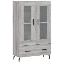 Berkfield Home Highboard Grey Sonoma 69.5x31x115 cm Engineered Wood - thumbnail 1