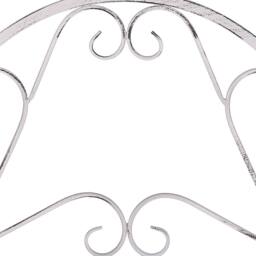 Wyld and Coco White Metal 4-Tier Free-Standing Bath Shelf Vintage Style - thumbnail 5