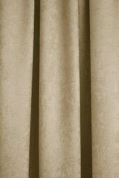 Fusion 'Galaxy' Pair of Light Reducing Thermal Effect Pencil Pleat Curtains in Mustard - Size: 117 cm width x 137 cm drop - thumbnail 3