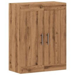 Berkfield Home Wall Mounted Cabinet Artisian Oak 69.5x34x90 cm Engineered Wood in Brown - thumbnail 2