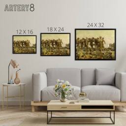 "Artery8 Singer Sargent Gassed WWI Blinded Soldiers Framed Canvas Wall Art Print - Size: W12"" x H16""" - thumbnail 4