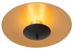 Netlighting Lucide VULCAN Flush ceiling light 35 cm LED Dim. 1x9W 3000K Black - thumbnail 1