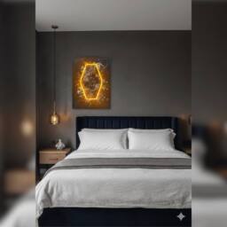 HOME LUXE INTERIOR Graffiti Watch Neon LED Wall Art - 40x60cm Pop Art Canvas USB - Size: 40x60 cm - thumbnail 8