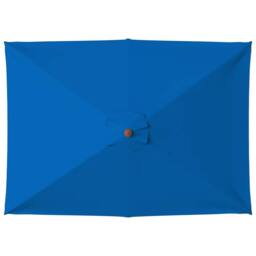 Berkfield Home Outdoor Parasol with Wooden Pole Blue 150x200 cm - thumbnail 4