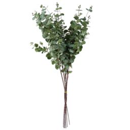 Leaf Pack of 6 x 100cm Artificial Eucalyptus Foliage in Green - Size: 6 x 100 cm - thumbnail 2