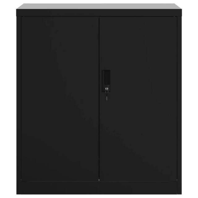 Berkfield Home Durable File Cabinet Black 79x40x90 cm Steel - Size: 79 x 40 x 90 cm - image 1