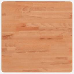 Berkfield Home Table Top 50x50x4 cm Square Solid Wood Beech in Light Brown - Size: 50 x 50 x 4 cm - thumbnail 3