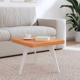 Berkfield Home Table Top 50x50x4 cm Square Solid Wood Beech in Light Brown - Size: 50 x 50 x 4 cm - thumbnail 2
