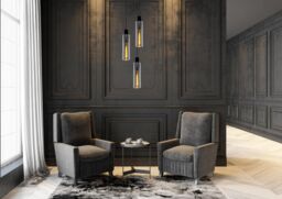 Lucide 'ORLANDO' Dimmable Adjustable Indoor Cluster Pendant Light 3xE27 in Grey - thumbnail 4
