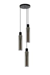 Lucide 'ORLANDO' Dimmable Adjustable Indoor Cluster Pendant Light 3xE27 in Grey - thumbnail 2