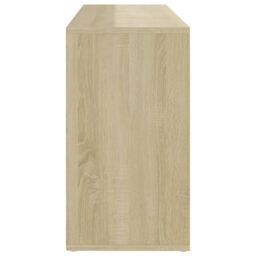 Berkfield Home Shoe Bench Sonoma Oak 103x30x54.5 cm Engineered Wood in Brown - thumbnail 6