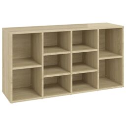 Berkfield Home Shoe Bench Sonoma Oak 103x30x54.5 cm Engineered Wood in Brown - thumbnail 2