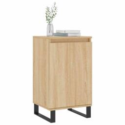 Berkfield Home Sideboard Sonoma Oak 40x35x70 cm Engineered Wood in Light Tan - Size: 40 x 35 x 70 cm - thumbnail 1