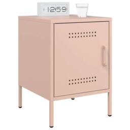 Berkfield Home Bedside Cabinets 2 pcs Pink 36x39x50.5 cm Steel - thumbnail 3