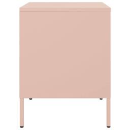 Berkfield Home Bedside Cabinets 2 pcs Pink 36x39x50.5 cm Steel - thumbnail 7