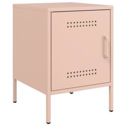 Berkfield Home Bedside Cabinets 2 pcs Pink 36x39x50.5 cm Steel - thumbnail 5