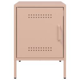 Berkfield Home Bedside Cabinets 2 pcs Pink 36x39x50.5 cm Steel - thumbnail 6