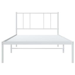 Berkfield Home Metal Bed Frame with Headboard White 90x200 cm - thumbnail 6