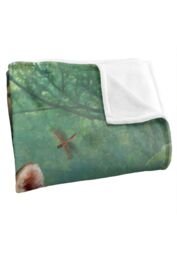 JQ Licensing Jlo Baby Tiger & Lilies Silky Touch Super Soft Throw Blanket 152 X 127 cm in White - thumbnail 3