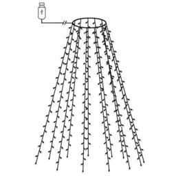 Berkfield Home Bright Christmas Tree Net Lights with 210 LEDs Cold White 210 cm - thumbnail 1
