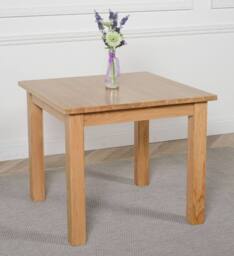 Thats Furniture Oslo 90 x 90 cm Oak Small Dining Table & 4 Berkeley Oak Chairs in Brown - thumbnail 4