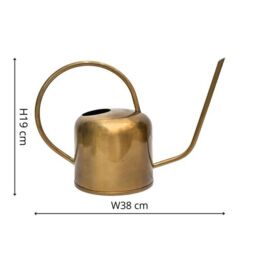 Royal Botanic Gardens Kew Kew Matt Brass Watering Can 19Cm - Metal -Light Weight - Premium Quality in Gold - thumbnail 7