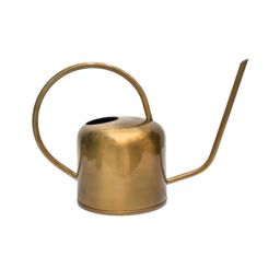 Royal Botanic Gardens Kew Kew Matt Brass Watering Can 19Cm - Metal -Light Weight - Premium Quality in Gold - thumbnail 2