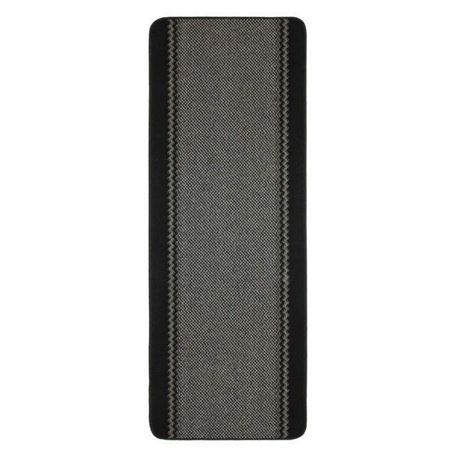 THE RUGS Washable Designer Rugs & Mats Lined Bordered Design in Black - 116Bl - Size: 67 cm x 100 cm - image 1