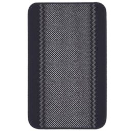 THE RUGS Washable Designer Rugs & Mats Lined Bordered Design in Black - 116Bl - Size: 67 cm x 100 cm - thumbnail 5
