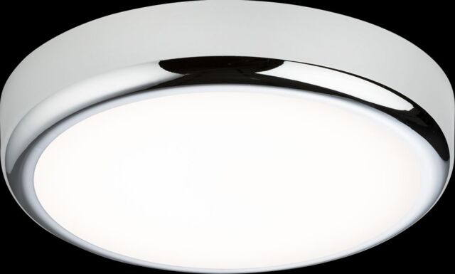 Netlighting CCT Adjustable LED Bulkhead CW Chrome Trim 230V IP65 9W in Grey - image 1