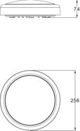 Netlighting CCT Adjustable LED Bulkhead CW Chrome Trim 230V IP65 9W in Grey - thumbnail 2