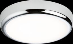 Netlighting CCT Adjustable LED Bulkhead CW Chrome Trim 230V IP65 9W in Grey