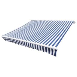 Berkfield Home Durable Awning Top Sunshade Canvas Blue & White 6 x 3 m - thumbnail 3