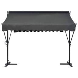 Berkfield Home Free Standing Awning 300x300 cm Anthracite in Black - thumbnail 2